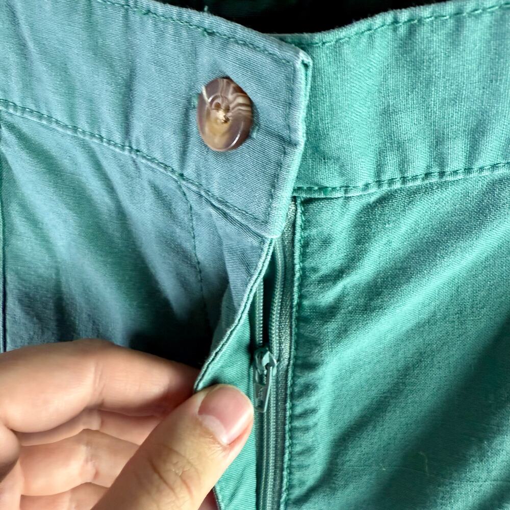 Woolrich Women's 12 Teal 100% Cotton Convertible Cargo Pants Shorts 1012WS - Picture 6 of 11